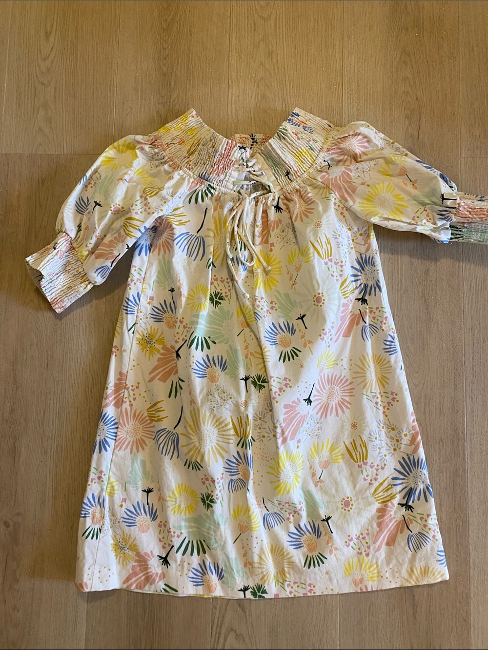 Zara womens trafaluc Floral Off-Shoulder Dress - Pastel Multi
